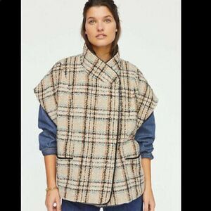 Anthropologie Anderson & Lauth Plaid Capelet NWT